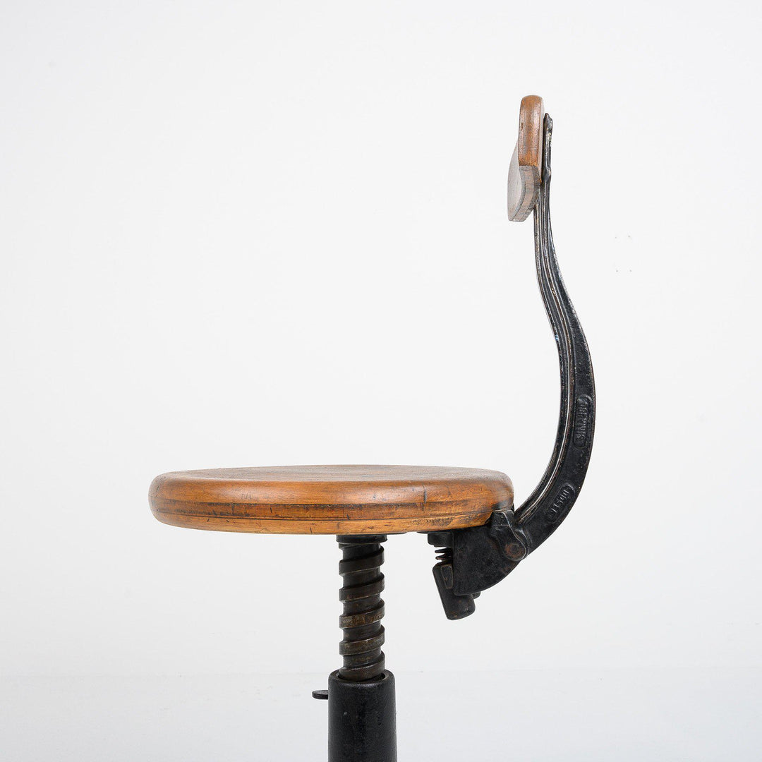 Original Vintage "Singer" Spring Back Factory Chair