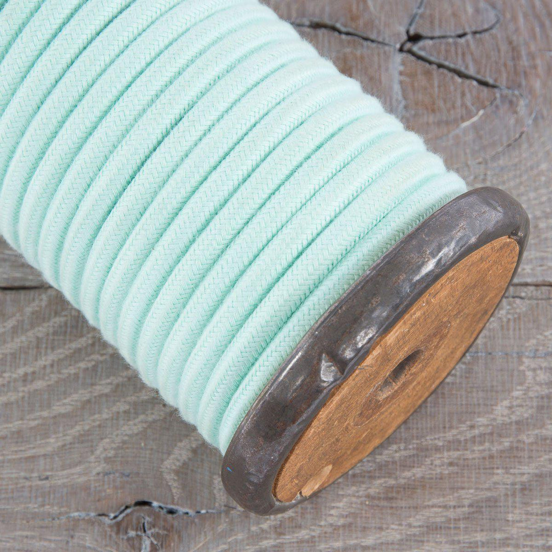 Premium Round Fabric Lighting Cable Rayon - Mint