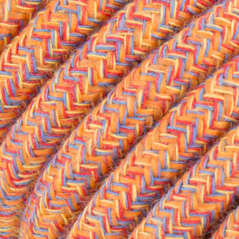 Premium Round Fabric Lighting Cable cotton - Indian Summer