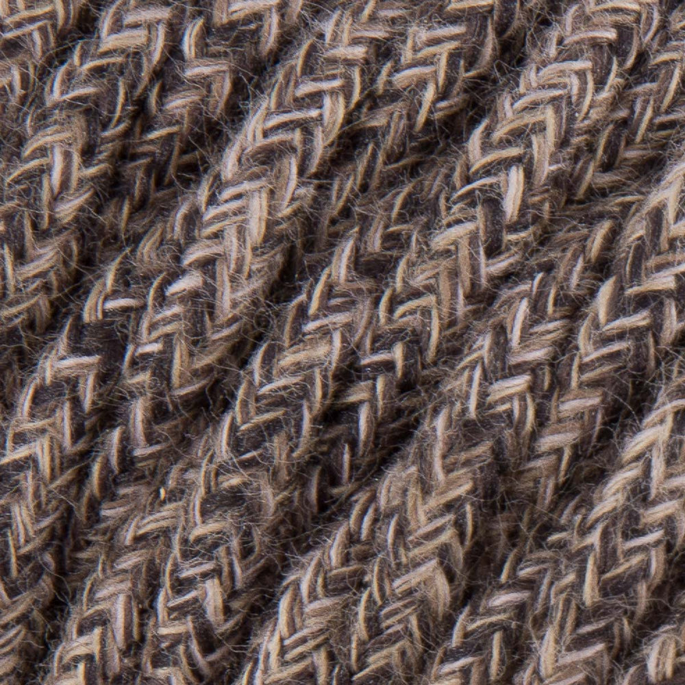 Premium Twisted Fabric Lighting Cable Linen - Brown