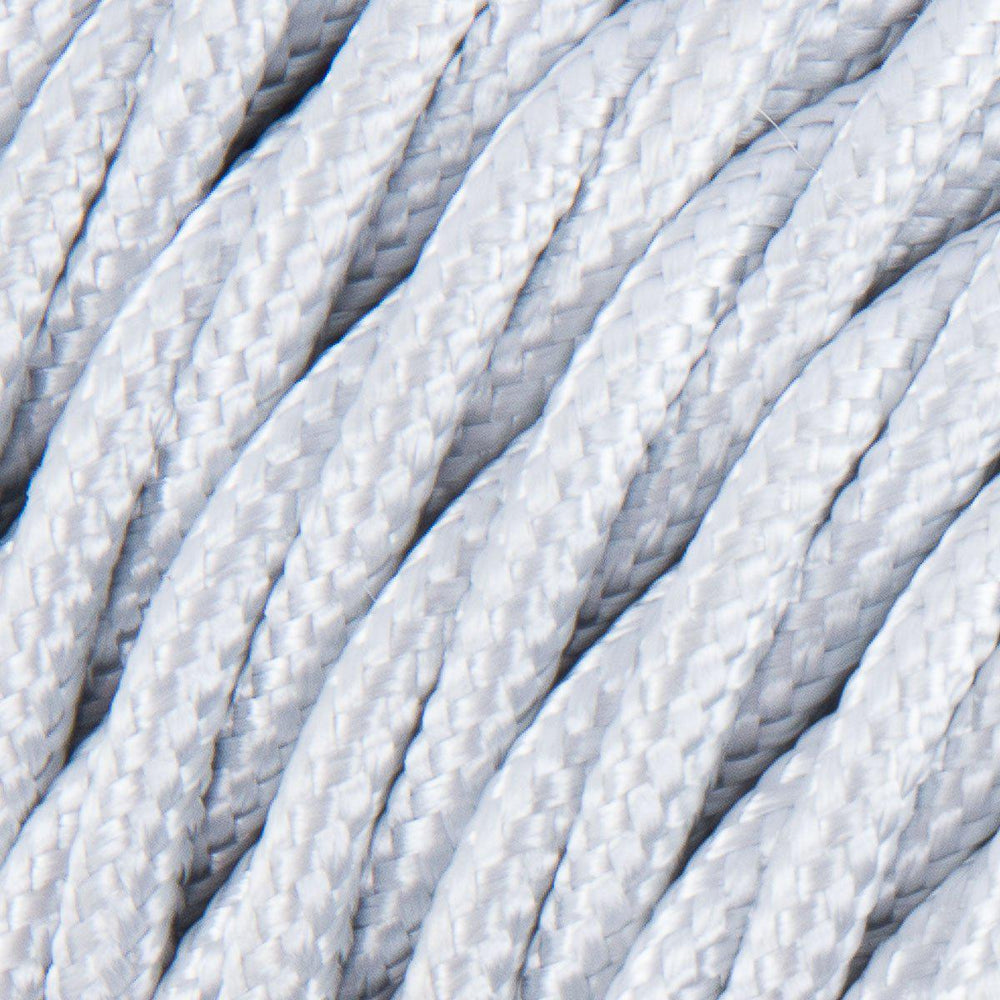 Premium Twisted Fabric Lighting Cable Rayon - Silver
