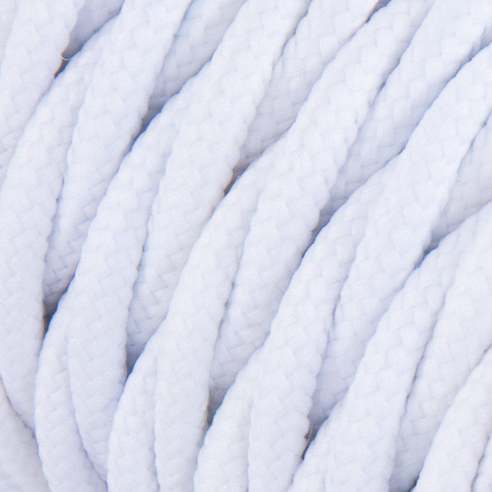 Premium Twisted Fabric Lighting Cable Silk effect - White