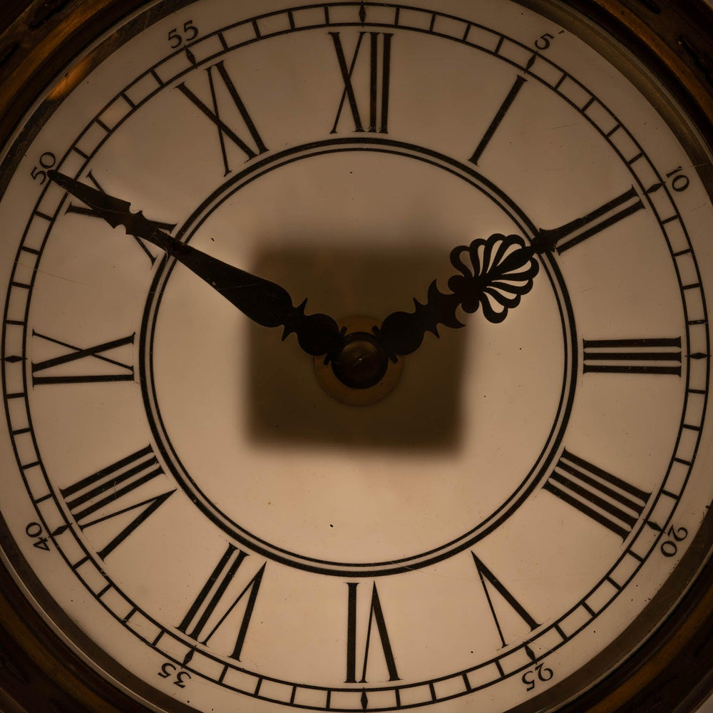 RARE OCTAGONAL COPPER WALL CLOCK WITH ILLUMINATED OPAL GLASS DIAL BY GILLETT & JOHNSTON