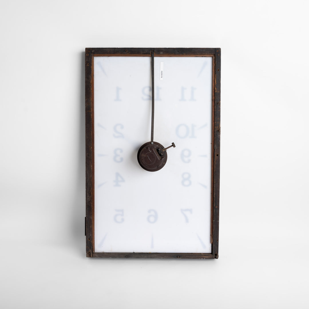 Rare Art Deco Illuminated Cinema Foyer Clock by Synchronome