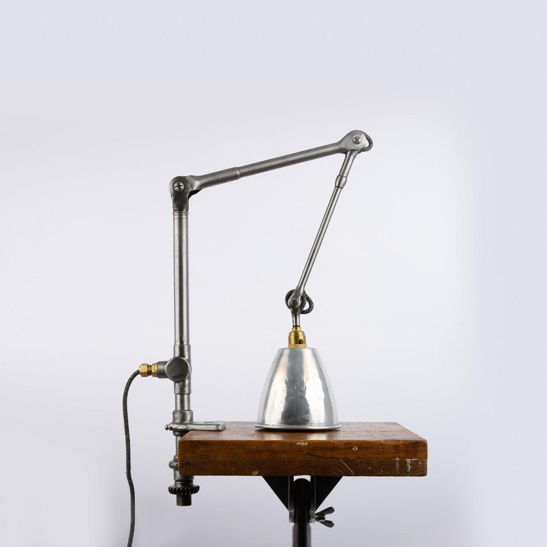 Rare Dugdill Clamp Base Machinist Lamp