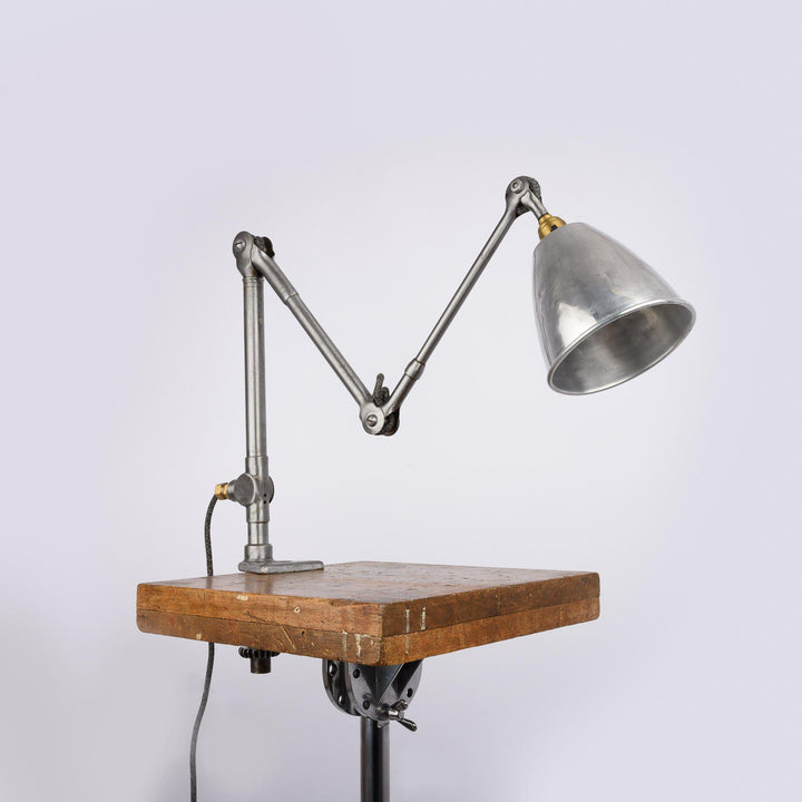 Rare Dugdill Clamp Base Machinist Lamp