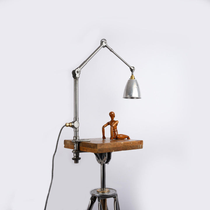 Rare Dugdill Clamp Base Machinist Lamp