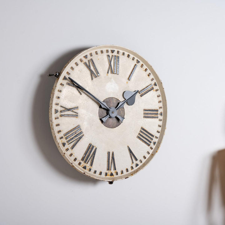 Rare Early Large Cast Iron Exposed Dial Railway Clock by Synchronome Electric
