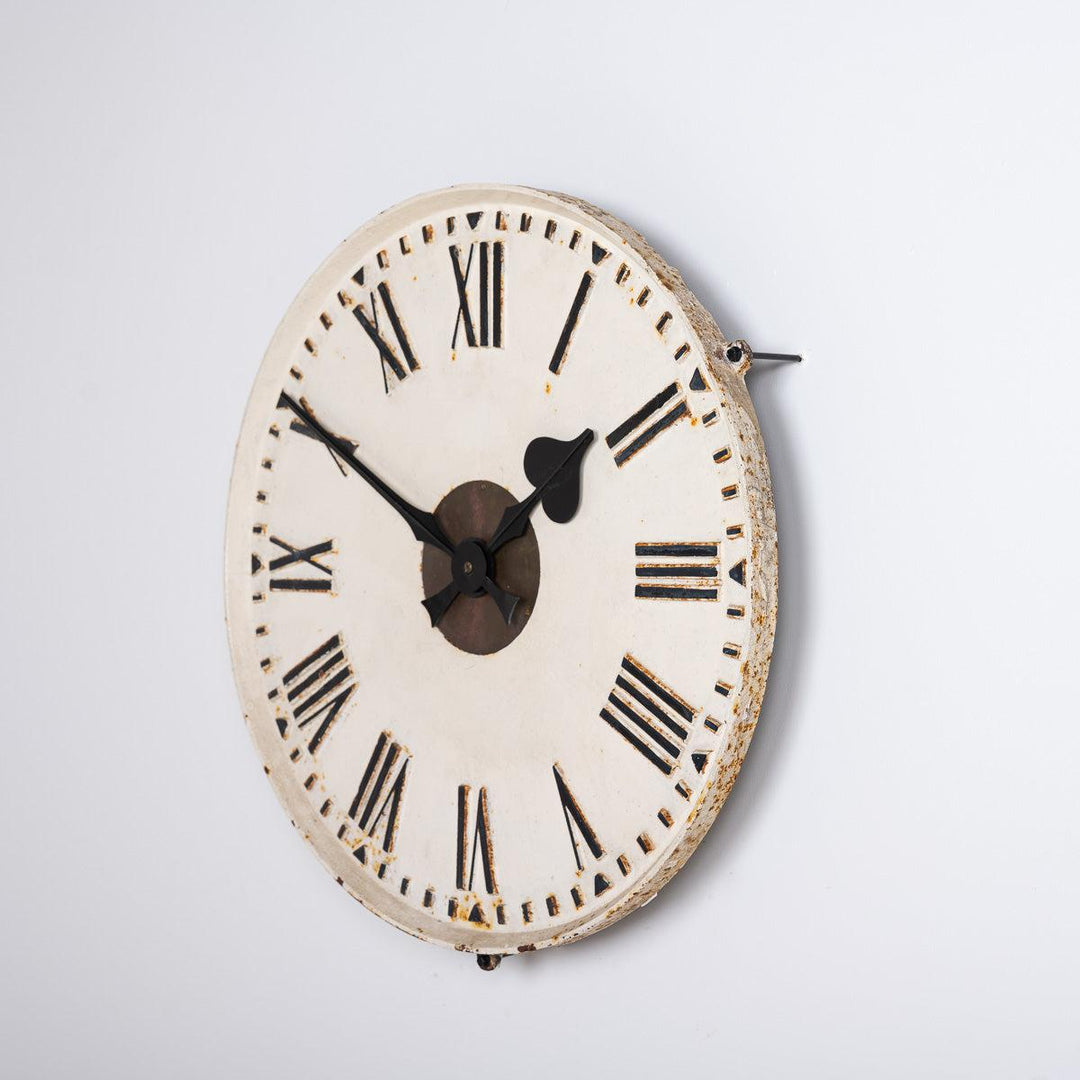 Rare Early Large Cast Iron Exposed Dial Railway Clock by Synchronome Electric