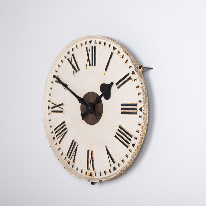 Rare Early Large Cast Iron Exposed Dial Railway Clock by Synchronome Electric