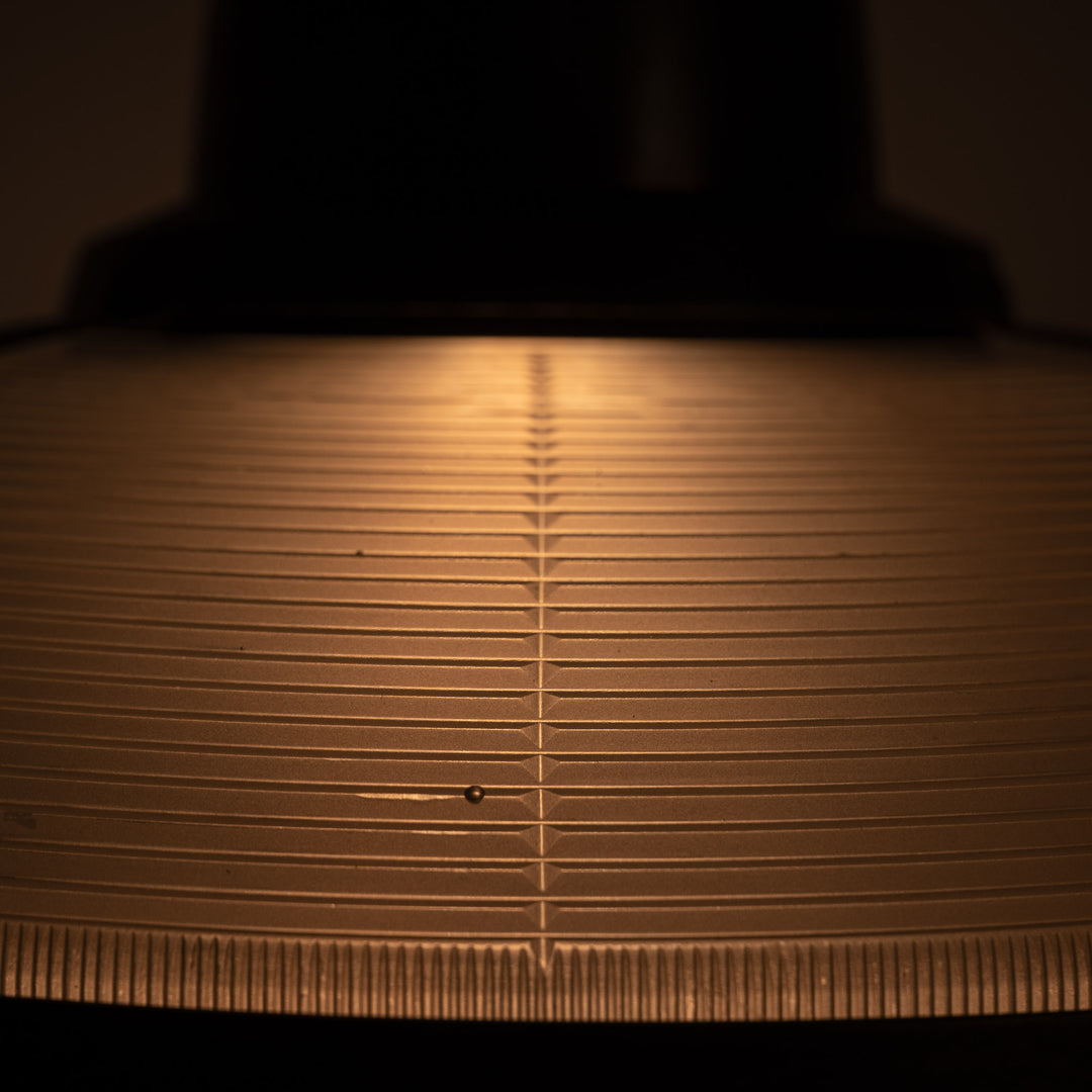 Rare Extra Large Holophane "Ripple-Lite" Glass Pendant Light