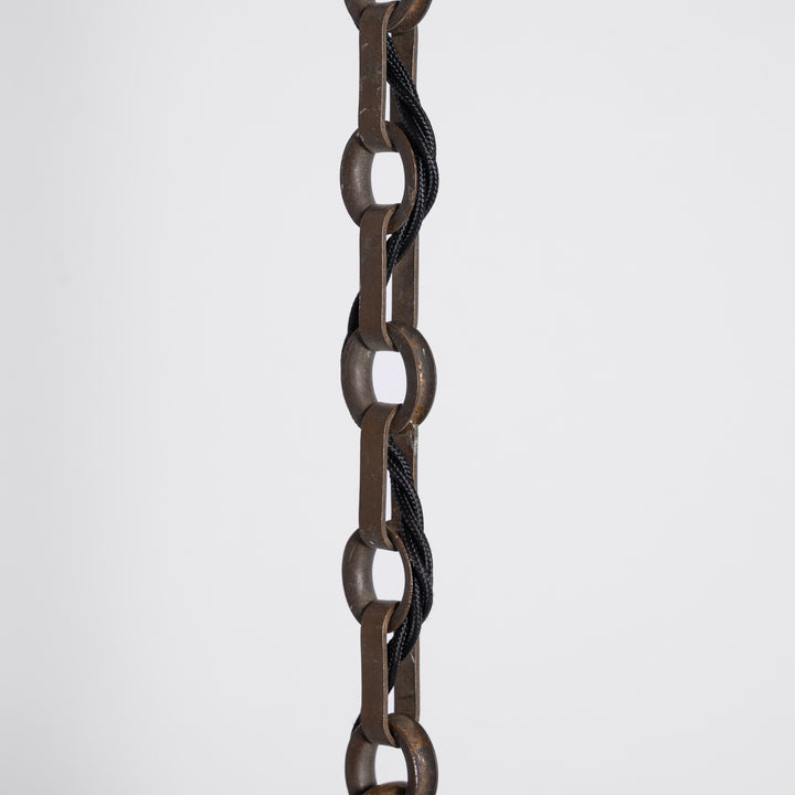 Rare Extra Large Holophane "Ripple-Lite" Glass Pendant Light