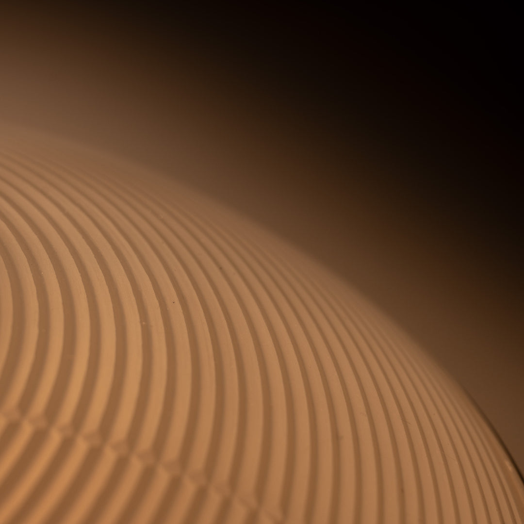 Rare Extra Large Holophane "Ripple-Lite" Glass Pendant Light