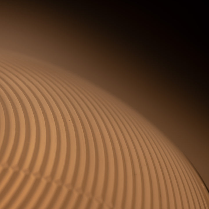 Rare Extra Large Holophane "Ripple-Lite" Glass Pendant Light