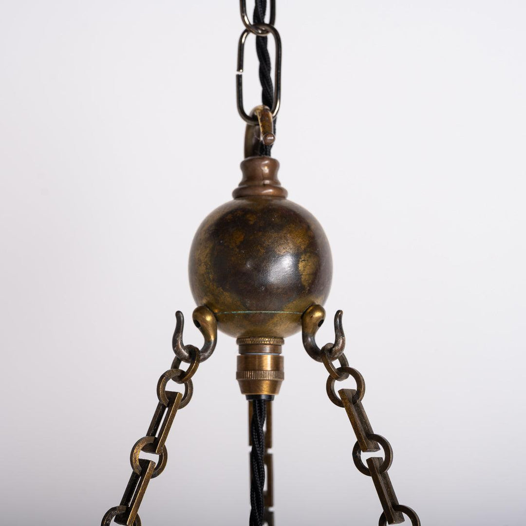 Rare Extra Large Jefferson & Co Model 489 "MOONSTONE" Plafonnier Pendant Light