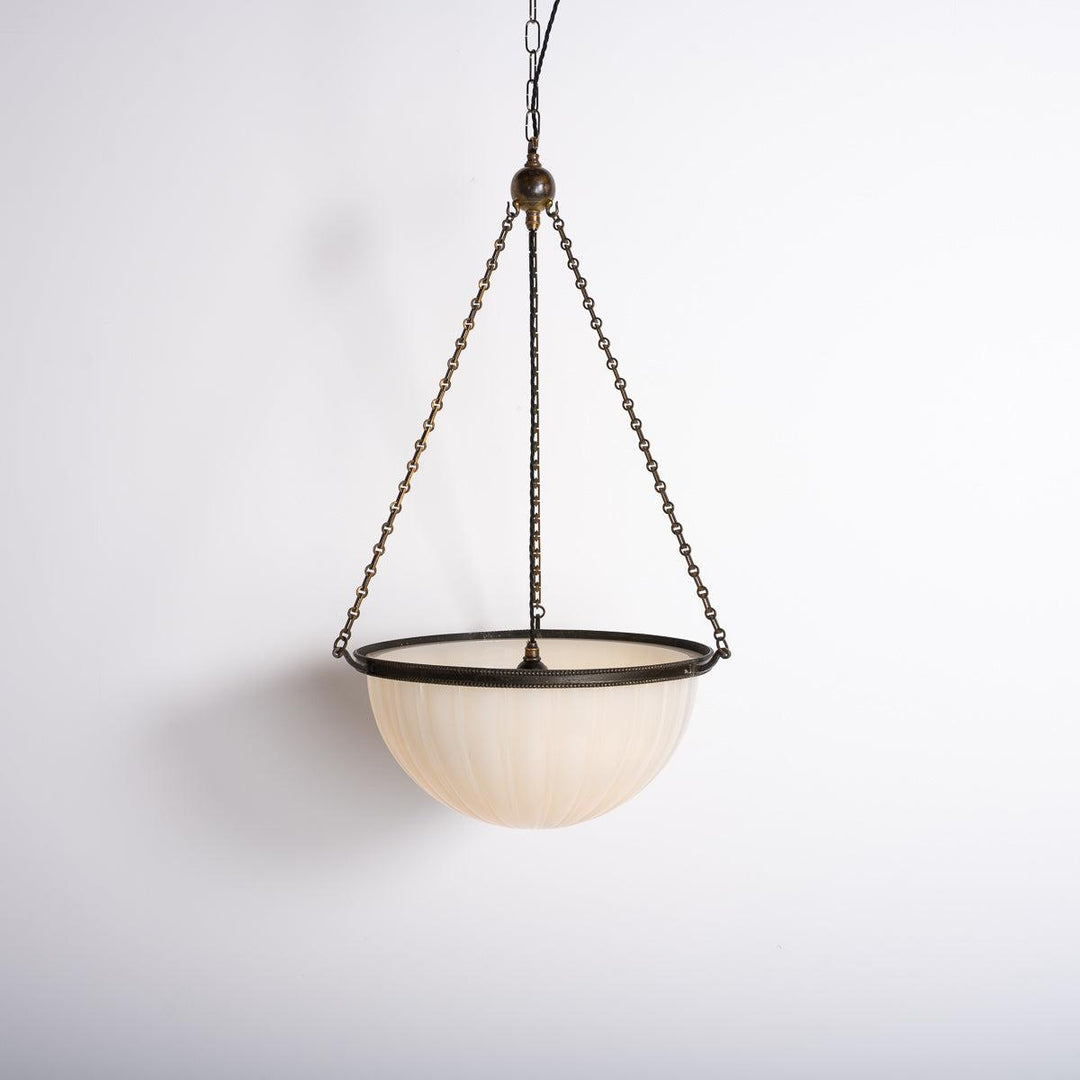 Rare Extra Large Jefferson & Co Model 489 "MOONSTONE" Plafonnier Pendant Light