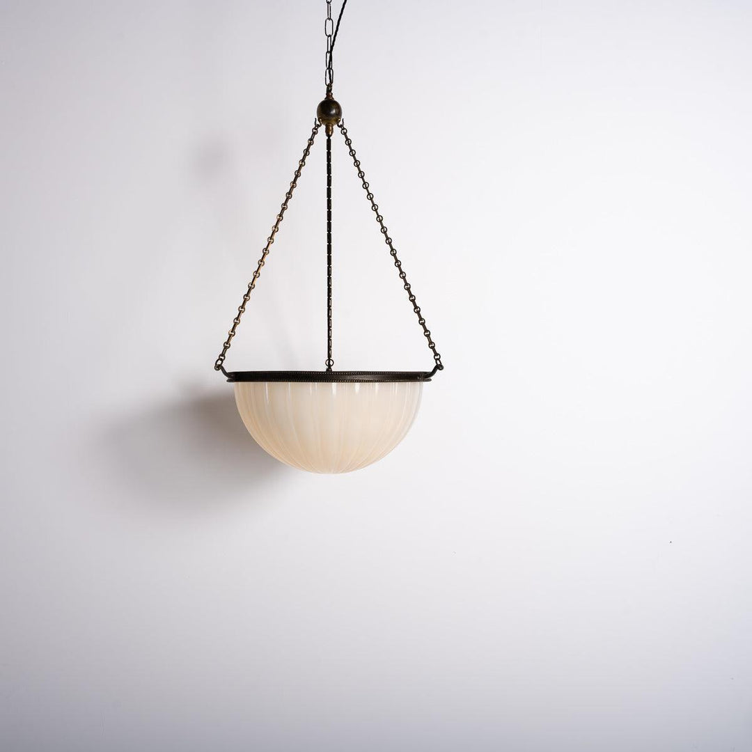 Rare Extra Large Jefferson & Co Model 489 "MOONSTONE" Plafonnier Pendant Light
