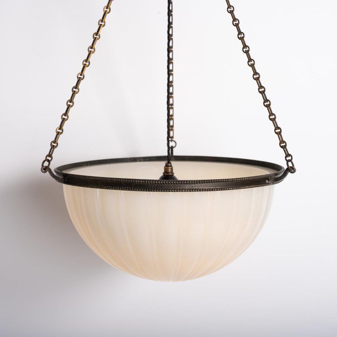 Rare Extra Large Jefferson & Co Model 489 "MOONSTONE" Plafonnier Pendant Light