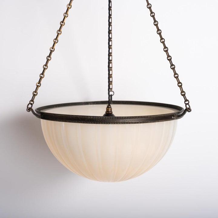Rare Extra Large Jefferson & Co Model 489 "MOONSTONE" Plafonnier Pendant Light