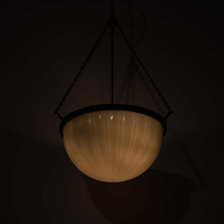 Rare Extra Large Jefferson & Co Model 489 "MOONSTONE" Plafonnier Pendant Light