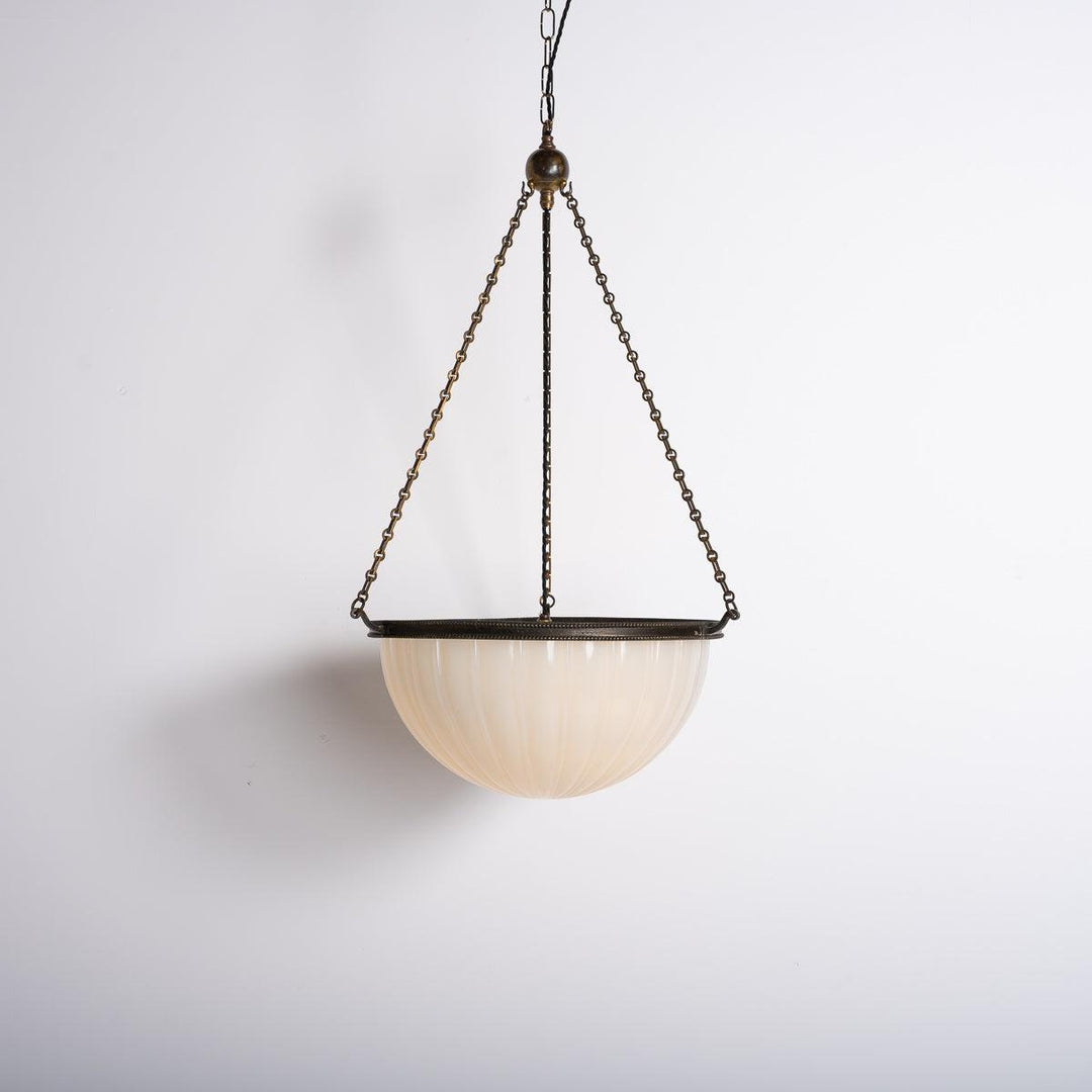 Rare Extra Large Jefferson & Co Model 489 "MOONSTONE" Plafonnier Pendant Light