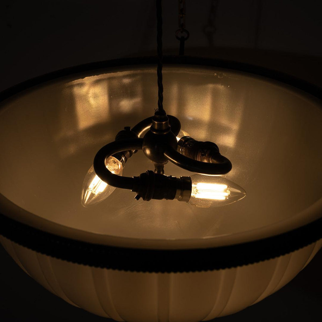 Rare Extra Large Jefferson & Co Model 489 "MOONSTONE" Plafonnier Pendant Light