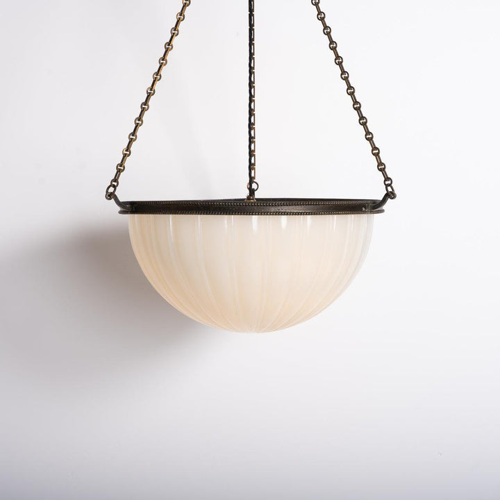 Rare Extra Large Jefferson & Co Model 489 "MOONSTONE" Plafonnier Pendant Light