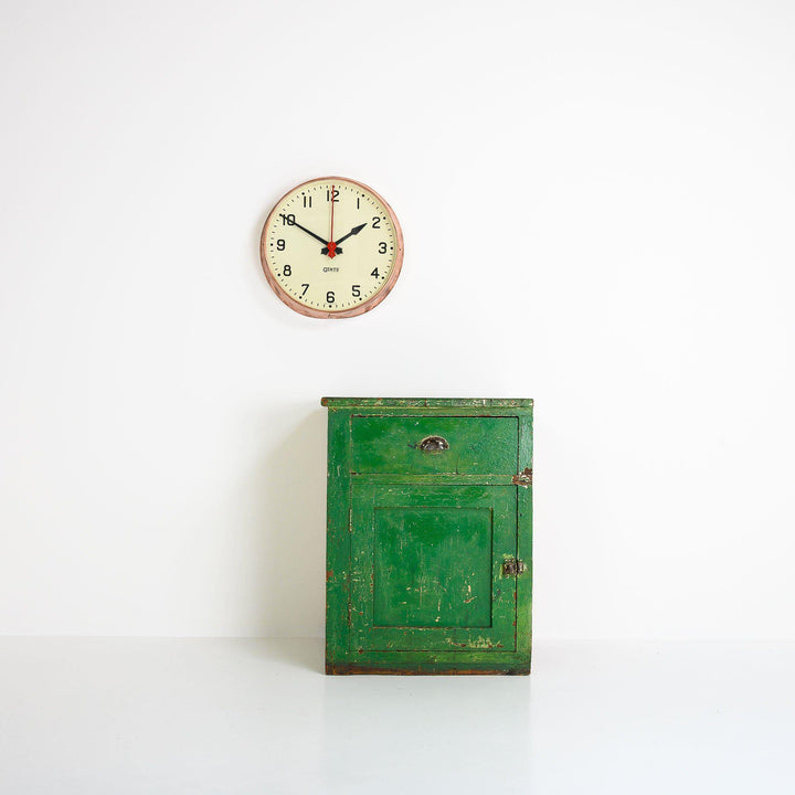 Rare Gents of Leicester Copper Seconds Hand Clock