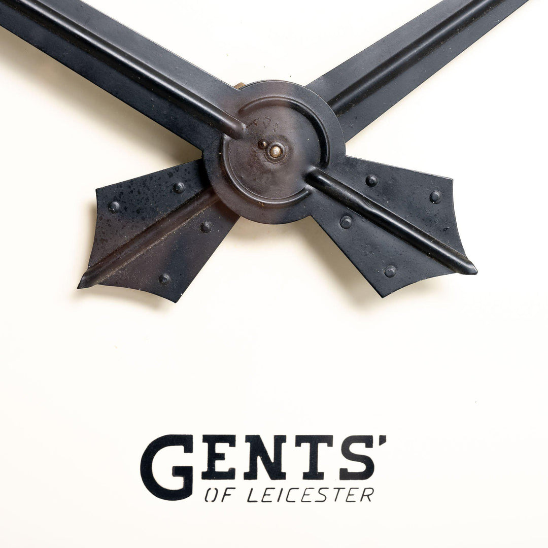 Rare Large Square Industrial Clock by Gents of Leicester