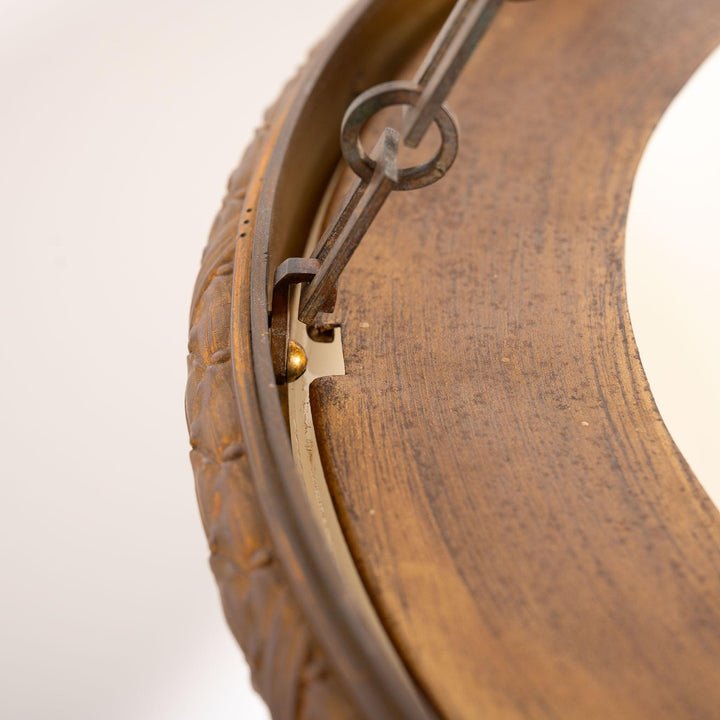 Rare Monumental 20 inch Jefferson Moonstone Pendant Light with Exceptional Cast Brass Fittings