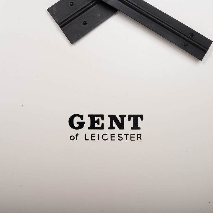 Rare Square Format Large Vintage Industrial Wall Clock by Gent of Leicester