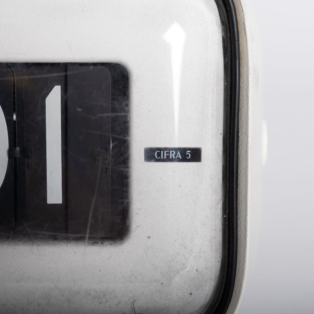 Rare Vintage “Cifra 5” Flip Clock by Solari Udine