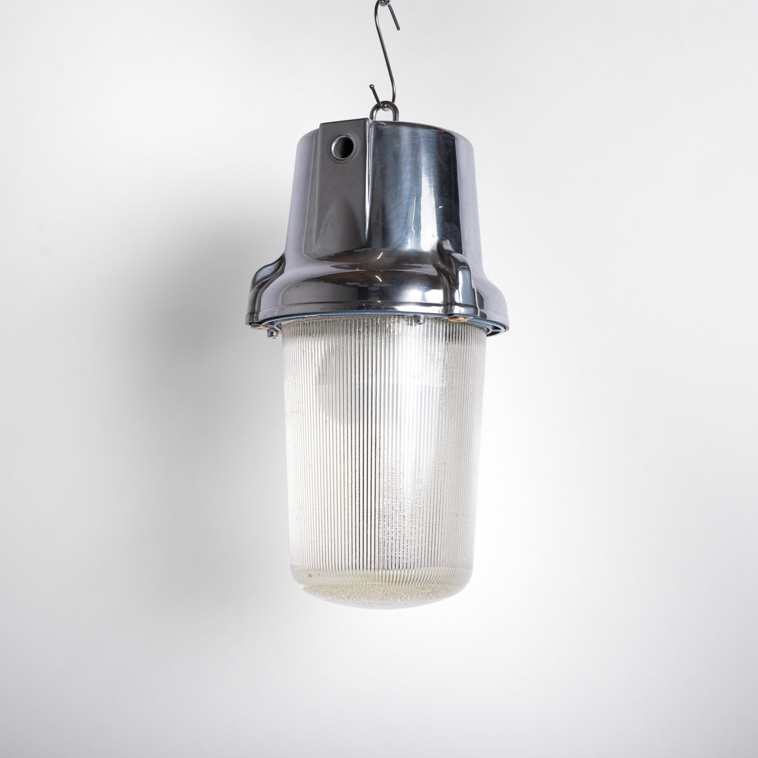 Rare Vintage Explosion-Proof Industrial Pendant Light by Victor