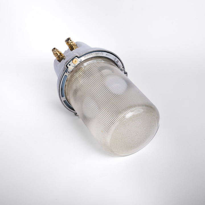 Rare Vintage Explosion-Proof Industrial Pendant Light by Victor