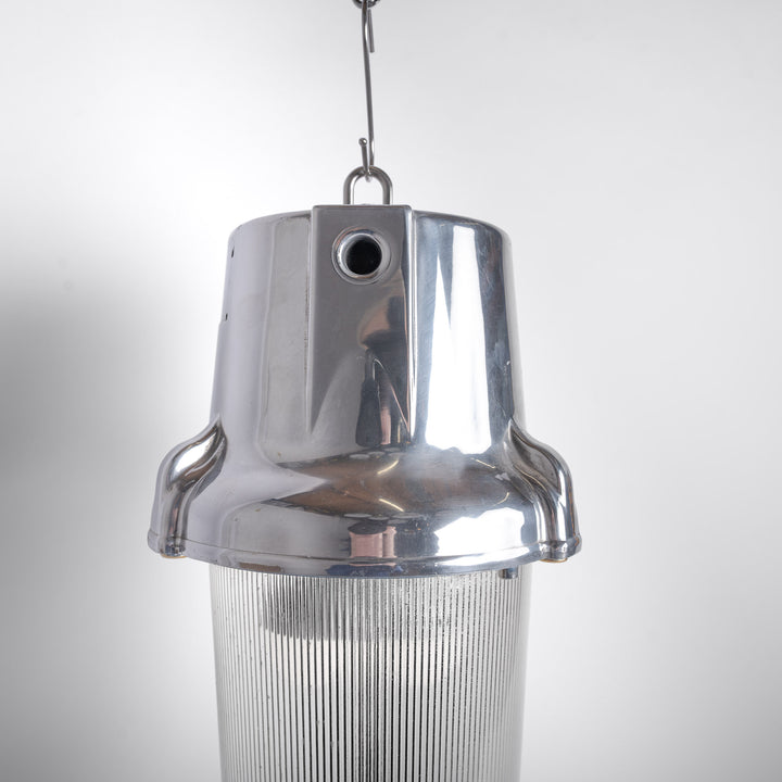 Rare Vintage Explosion-Proof Industrial Pendant Light by Victor