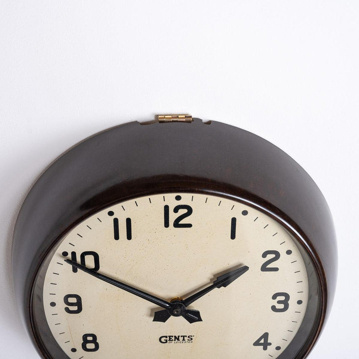 Reclaimed Bakelite School Clock by Gents of Leicester