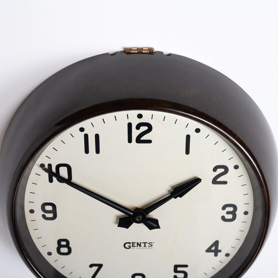 Reclaimed Bakelite School Clock by Gents of Leicester