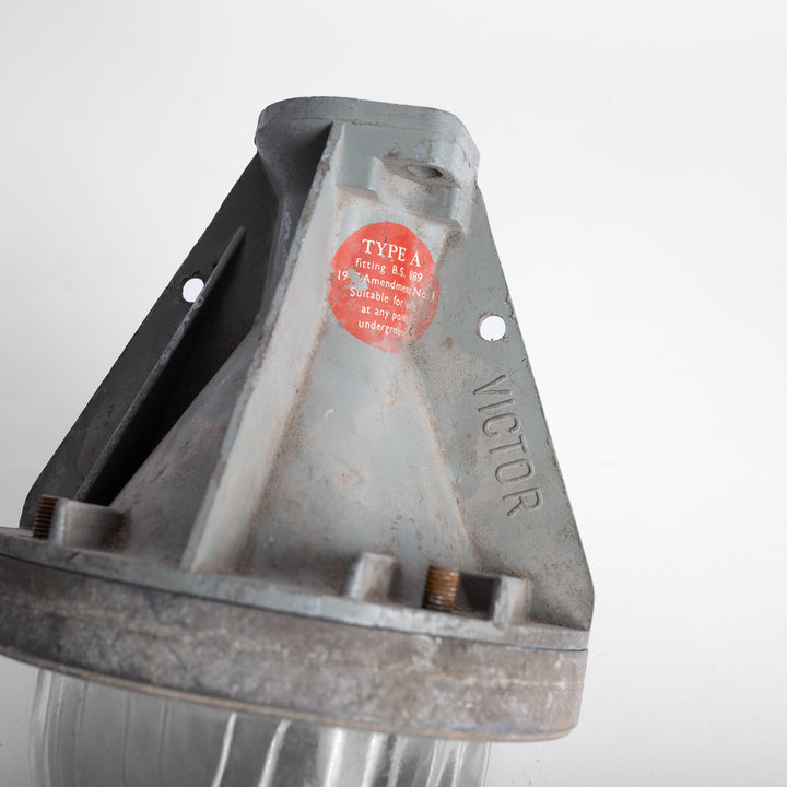 Reclaimed Cast Aluminium Flameproof Industrial Lights by Victor