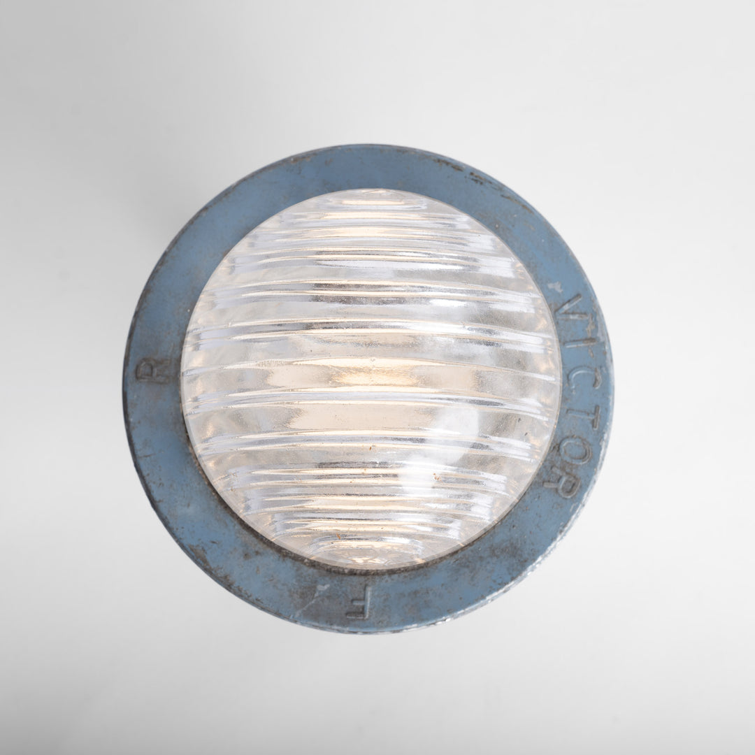 Reclaimed Cast Aluminium Flameproof Industrial Lights by Victor