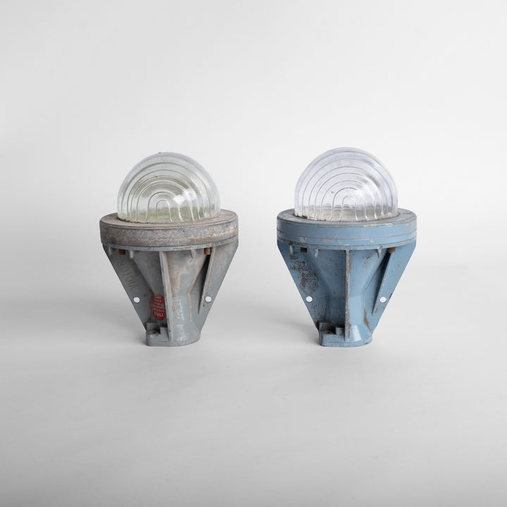 Reclaimed Cast Aluminium Flameproof Industrial Lights by Victor