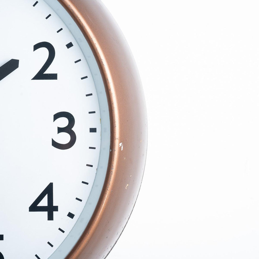 Reclaimed Double Sided Factory Clock by English Clock Systems ...