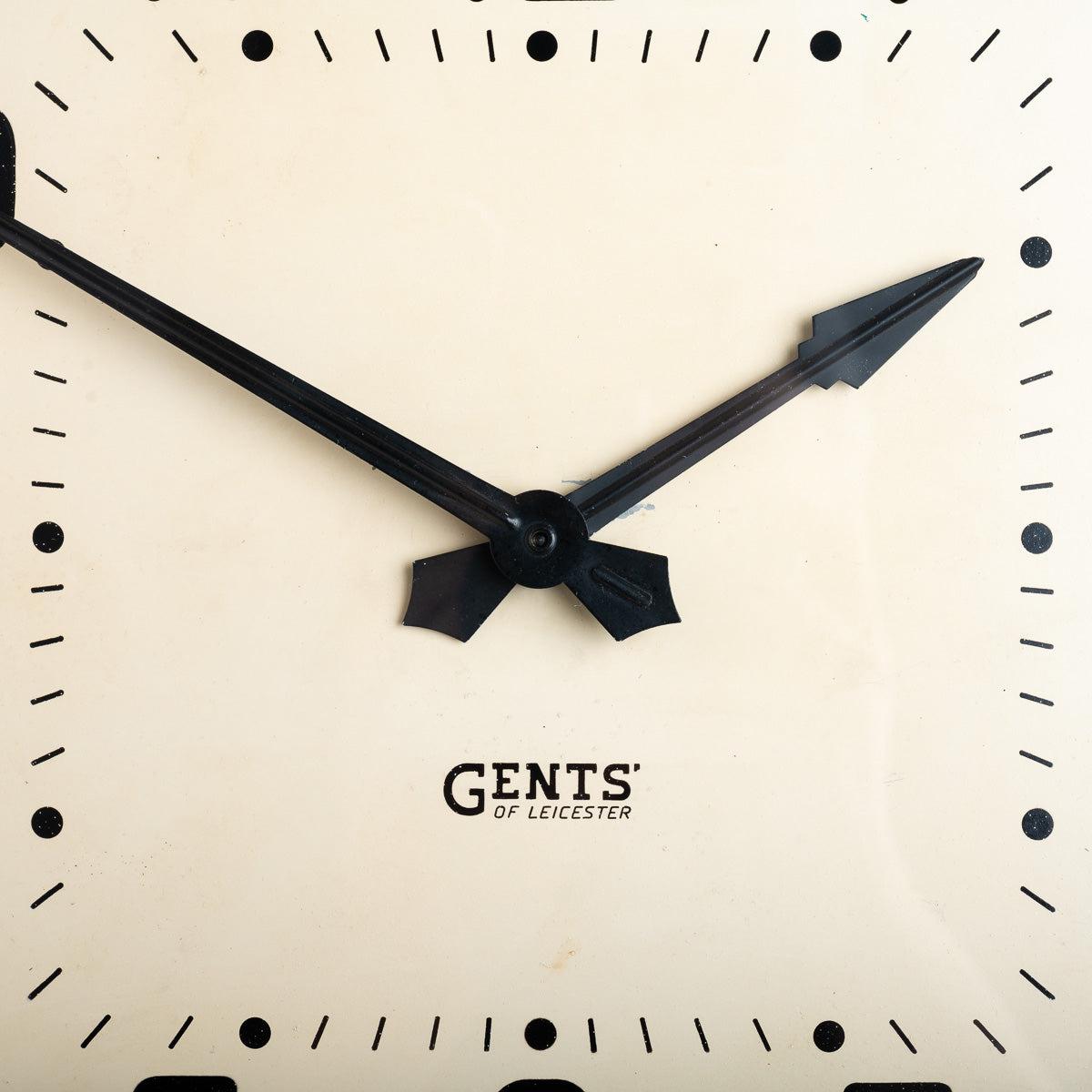 Reclaimed Double Sided Square Wall Mounted Clock by Gents of