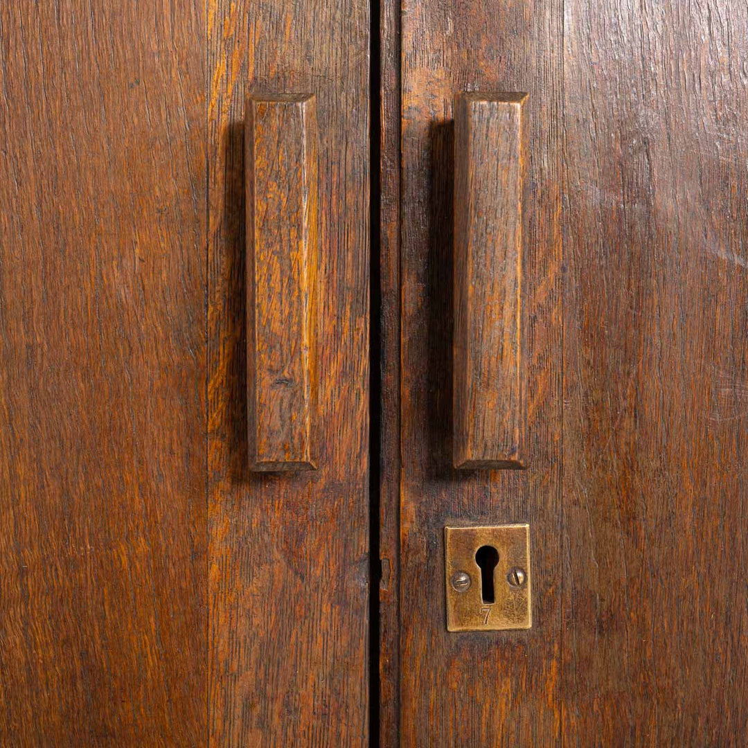 Reclaimed Early 20th Century Oak School Sideboard / Storage Cupboard