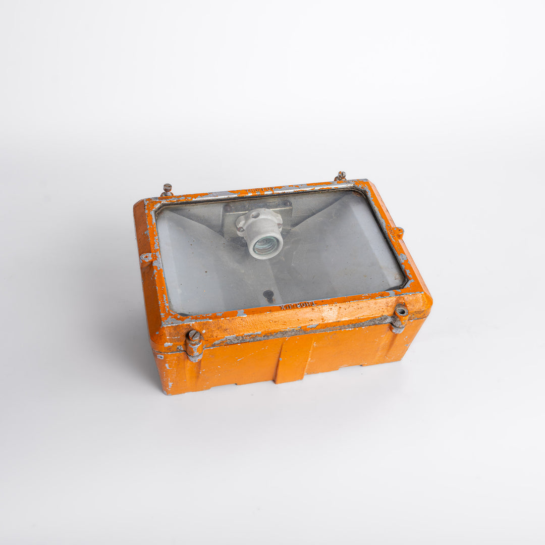 Reclaimed Industrial Cast Aluminium Bulkhead Lights by Thorlux