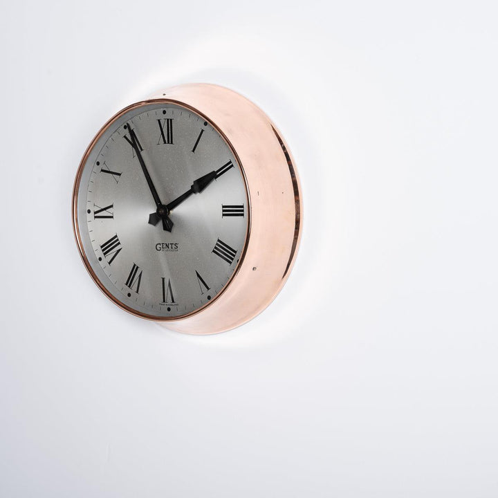 Reclaimed Industrial Copper Case Clock by Gents of Leicester