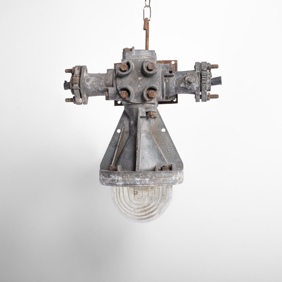 Reclaimed Industrial Flameproof Mining Lights by Victor