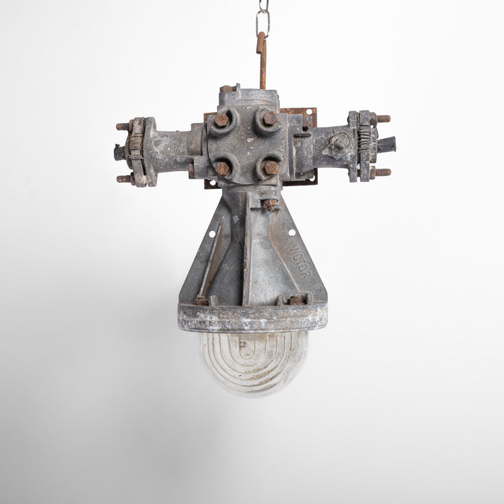 Reclaimed Industrial Flameproof Mining Lights by Victor