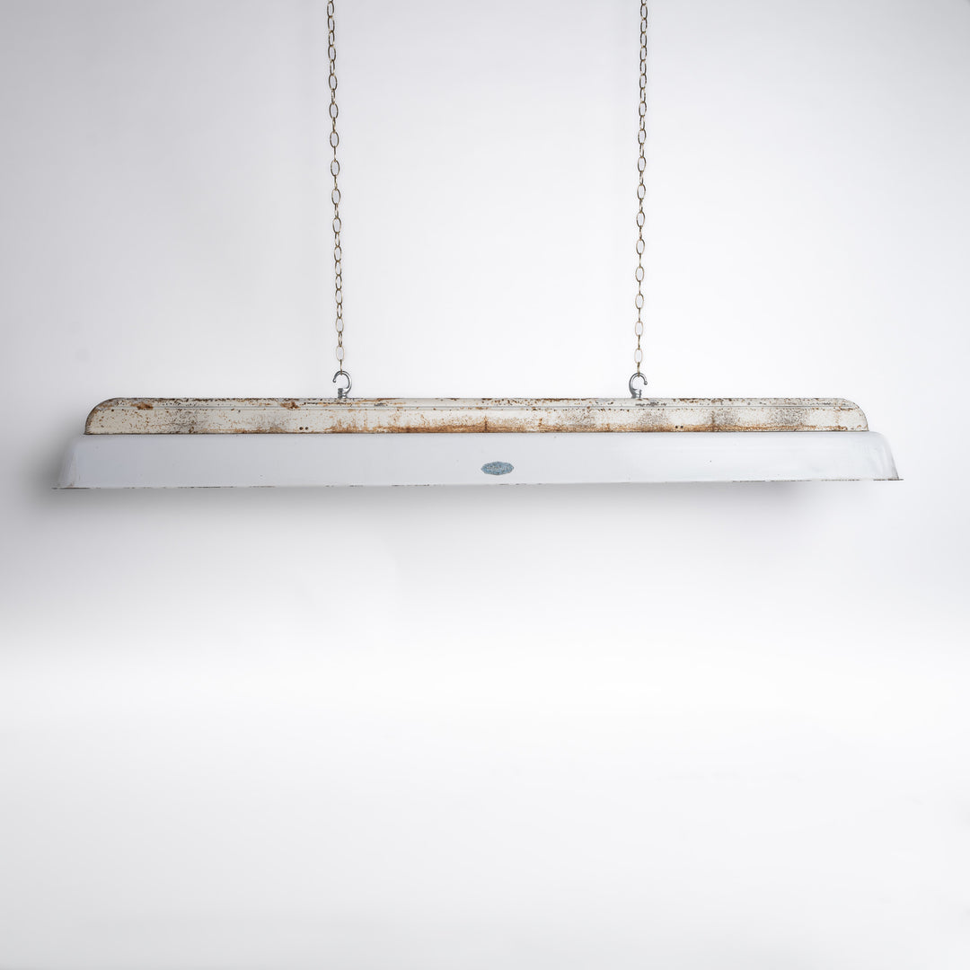 Reclaimed Industrial Linear Strip Lights "TASKMASTER FLUROLIER" by Benjamin Electric