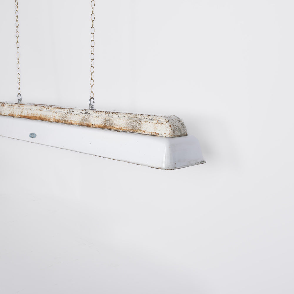 Reclaimed Industrial Linear Strip Lights "TASKMASTER FLUROLIER" by Benjamin Electric