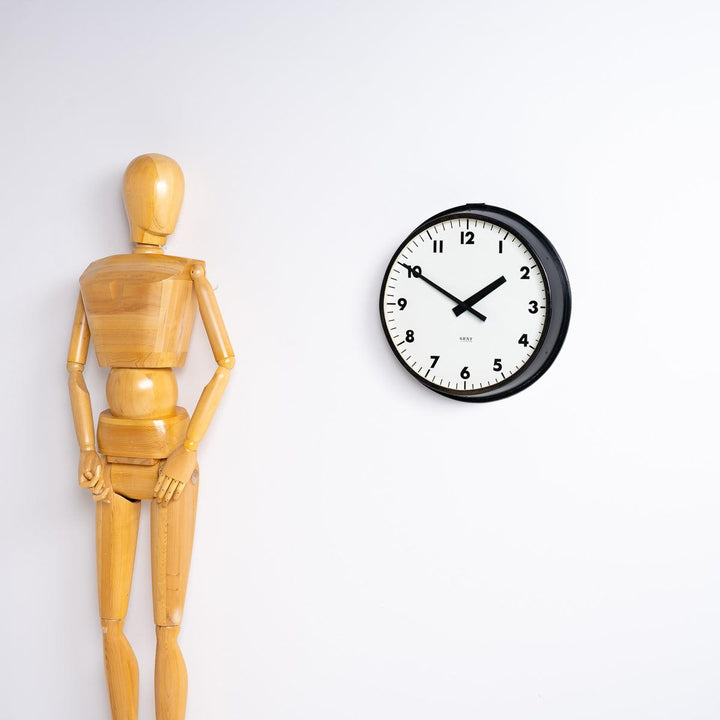 Reclaimed Large 18inch Diameter Industrial Slave Clock by Gent of Leicester